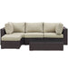 Convene 5 Piece Outdoor Patio Sectional Set by Modway - product label