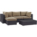 Convene 5 Piece Outdoor Patio Sectional Set by Modway - view 18