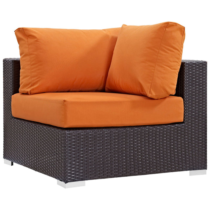 Convene 5 Piece Outdoor Patio Sectional Set outdoor patio furniture set