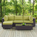 Convene 5 Piece Outdoor Patio Sectional Set outdoor patio furniture set dimensions and measurements