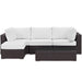 Convene 5 Piece Outdoor Patio Sectional Set outdoor patio furniture set lifestyle shot