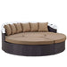 Convene Wicker Rattan Outdoor Patio Canopy Sectional Daybed by Modway - lifestyle in-use