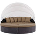 Convene Wicker Rattan Outdoor Patio Canopy Sectional Daybed by Modway - feature highlight