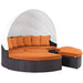 Convene Wicker Rattan Outdoor Patio Canopy Sectional Daybed by Modway - control panel detail