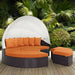 Convene Wicker Rattan Outdoor Patio Canopy Sectional Daybed by Modway - top view