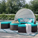 Convene Wicker Rattan Outdoor Patio Canopy Sectional Daybed by Modway - view 26