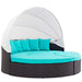 Convene Wicker Rattan Outdoor Patio Canopy Sectional Daybed by Modway - view 29