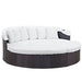 Convene Wicker Rattan Outdoor Patio Canopy Sectional Daybed outdoor chaise lounge lifestyle shot