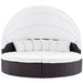 Convene Wicker Rattan Outdoor Patio Canopy Sectional Daybed outdoor chaise lounge dimensions and measurements