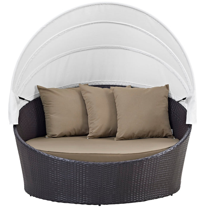Convene Canopy Outdoor Patio Daybed - in lifestyle setting