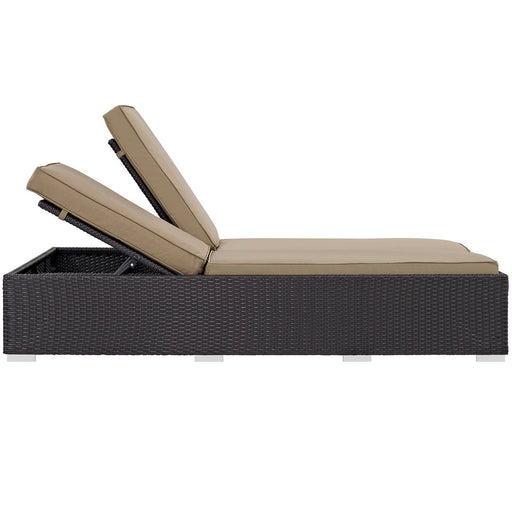 Convene Double Outdoor Patio Chaise - alternate angle view