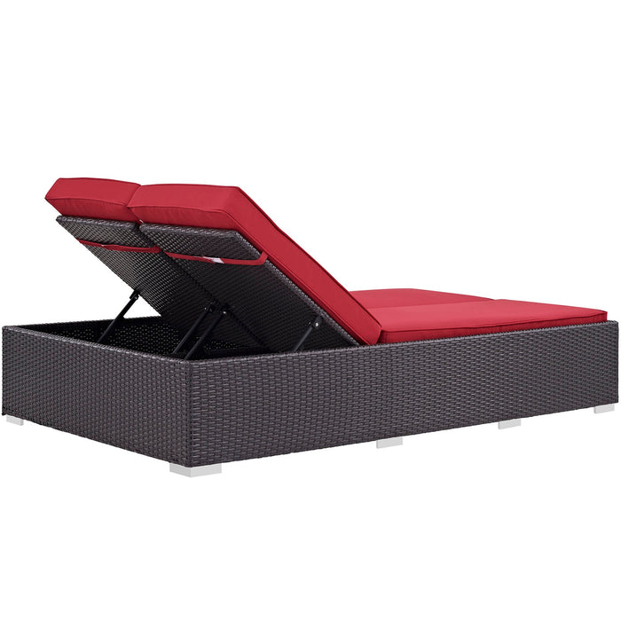 Convene Double Outdoor Patio Chaise - view 6