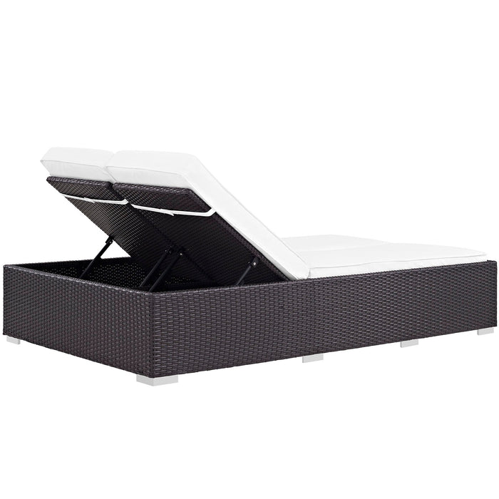 Convene Double Outdoor Patio Chaise - view 9
