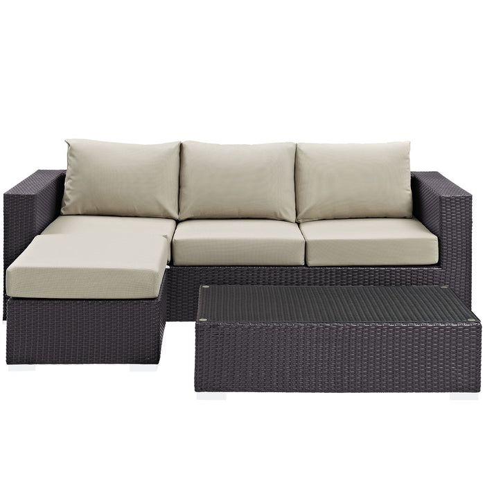 Convene 3 Piece Outdoor Patio Sofa Set - view 6