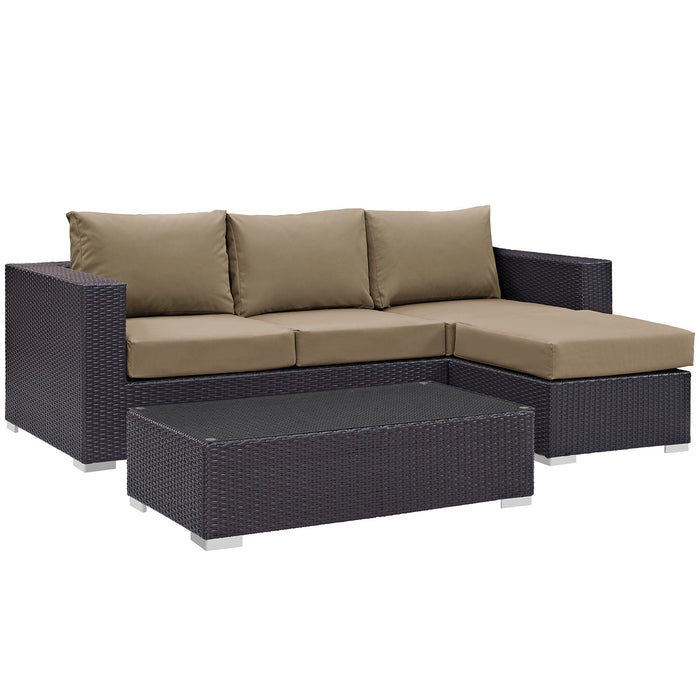 Convene 3 Piece Outdoor Patio Sofa Set - view 9