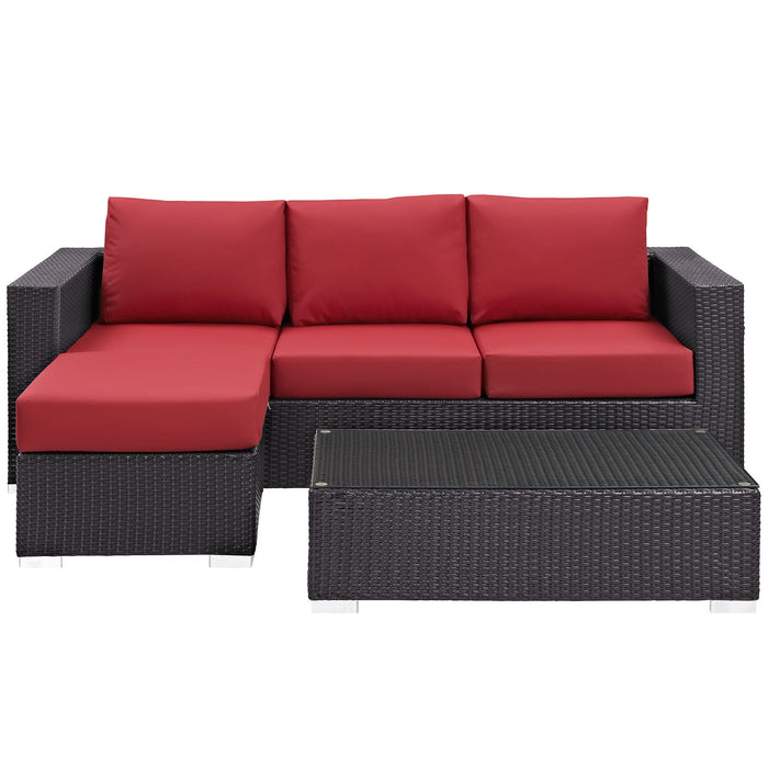 Convene 3 Piece Outdoor Patio Sofa Set - view 35