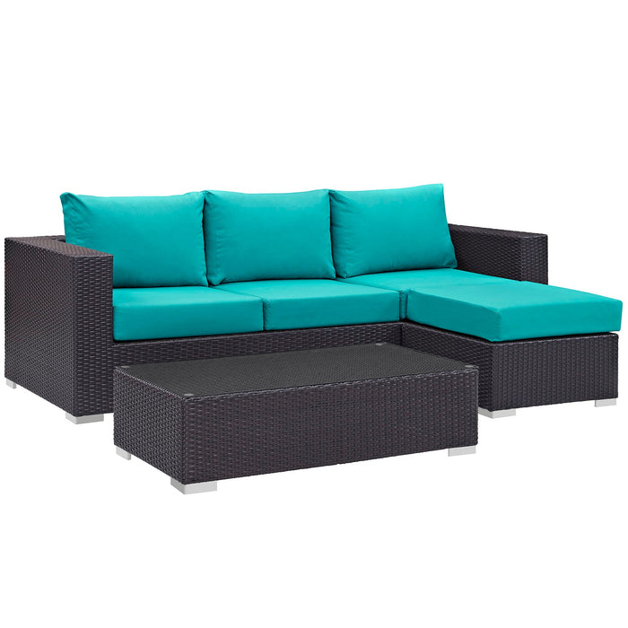 Convene 3 Piece Outdoor Patio Sofa Set - view 37