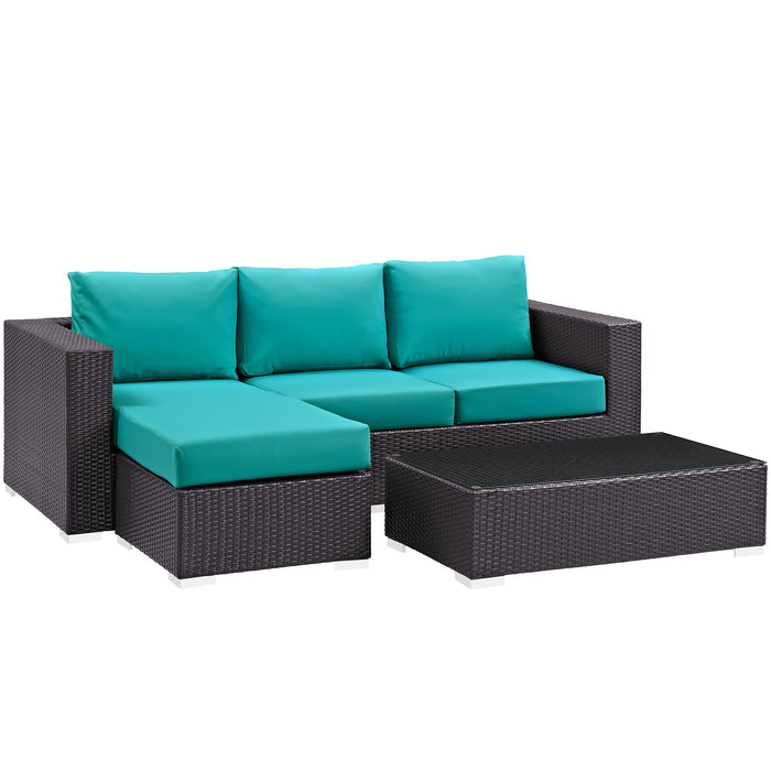 Convene 3 Piece Outdoor Patio Sofa Set - view 38