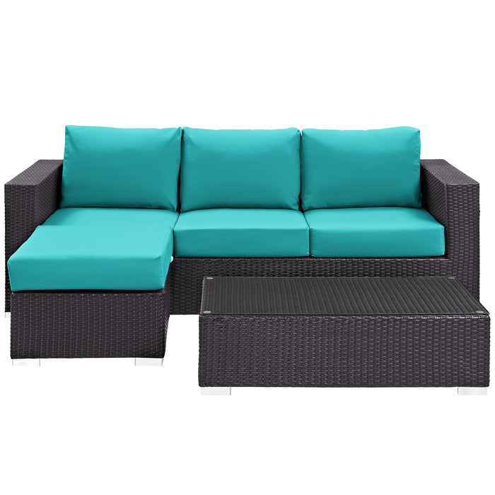 Convene 3 Piece Outdoor Patio Sofa Set - view 42