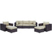 Convene 7 Piece Outdoor Patio Sectional Set by Modway - alternate view