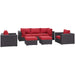 Convene 7 Piece Outdoor Patio Sectional Set by Modway - view 18