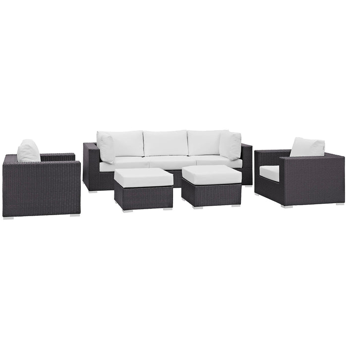Convene 7 Piece Outdoor Patio Sectional Set by Modway - view 26
