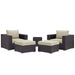 Convene 5 Piece Outdoor Patio Sectional Set - alternate angle view