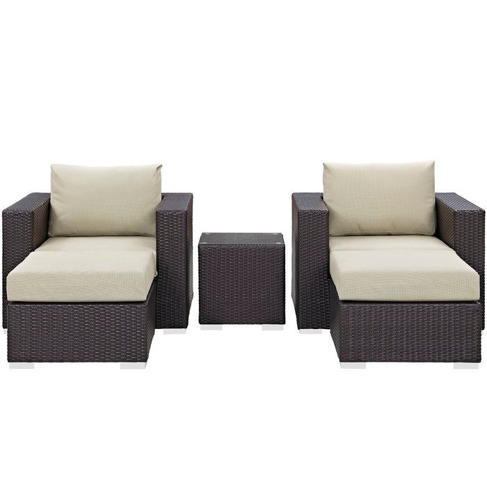 Convene 5 Piece Outdoor Patio Sectional Set - view 7