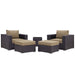 Convene 5 Piece Outdoor Patio Sectional Set - view 9