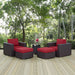 Convene 5 Piece Outdoor Patio Sectional Set - view 21