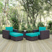 Convene 5 Piece Outdoor Patio Sectional Set - view 27