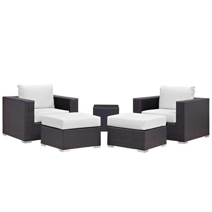 Convene 5 Piece Outdoor Patio Sectional Set - view 35