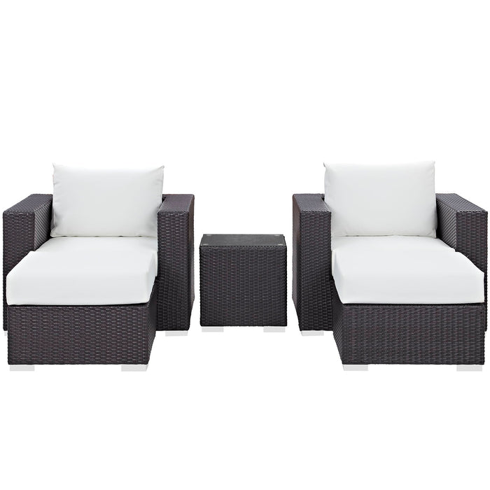 Convene 5 Piece Outdoor Patio Sectional Set - view 40