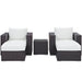 Convene 5 Piece Outdoor Patio Sectional Set - view 40
