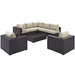 Convene 8 Piece Outdoor Patio Sectional Set by Modway - detail close-up