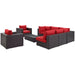 Convene 8 Piece Outdoor Patio Sectional Set by Modway - view 24