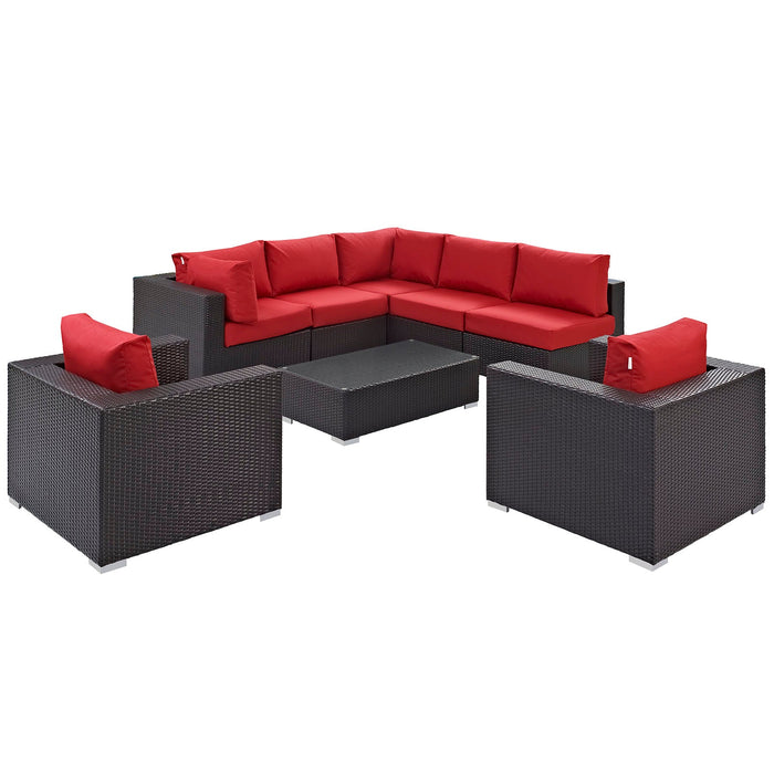 Convene 8 Piece Outdoor Patio Sectional Set by Modway - view 19
