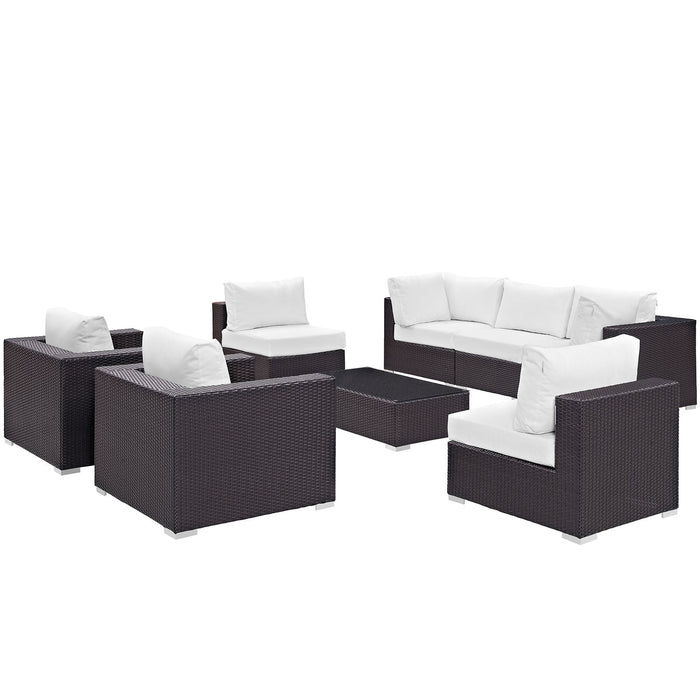 Convene 8 Piece Outdoor Patio Sectional Set by Modway - view 26
