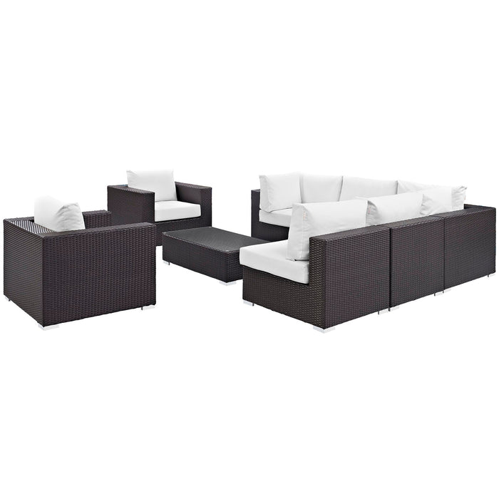 Convene 8 Piece Outdoor Patio Sectional Set by Modway - view 27