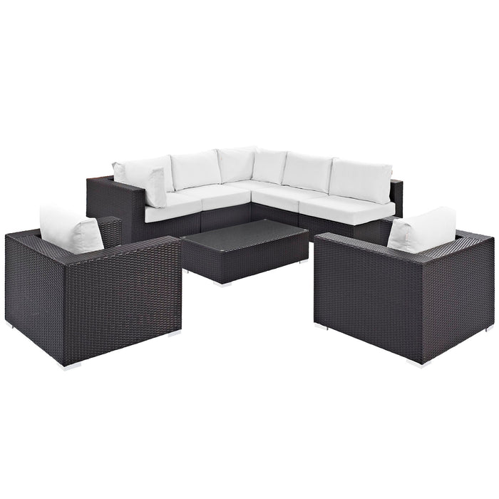 Convene 8 Piece Outdoor Patio Sectional Set by Modway - view 28