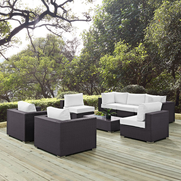 Convene 8 Piece Outdoor Patio Sectional Set by Modway - view 25