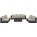 Convene 8 Piece Outdoor Patio Sectional Set by Modway - lifestyle in-use