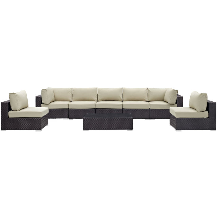 Convene 8 Piece Outdoor Patio Sectional Set by Modway - alternate view