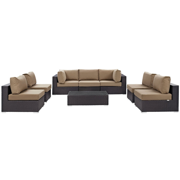 Convene 8 Piece Outdoor Patio Sectional Set by Modway - product label