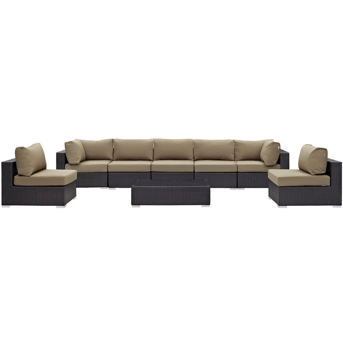 Convene 8 Piece Outdoor Patio Sectional Set by Modway - view 16