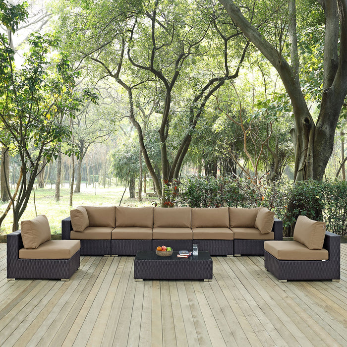 Convene 8 Piece Outdoor Patio Sectional Set by Modway - feature highlight