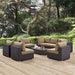 Convene 8 Piece Outdoor Patio Sectional Set by Modway - interior view