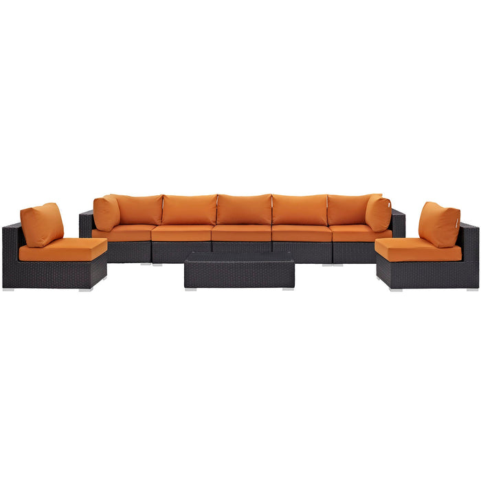 Convene 8 Piece Outdoor Patio Sectional Set by Modway - view 24