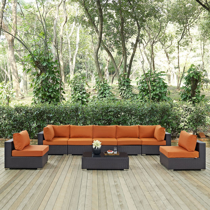 Convene 8 Piece Outdoor Patio Sectional Set by Modway - view 17