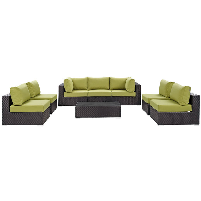 Convene 8 Piece Outdoor Patio Sectional Set by Modway - view 30
